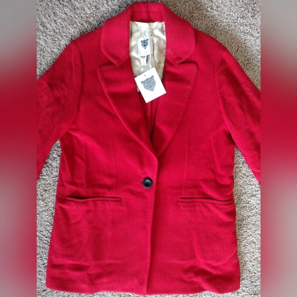 Lita By Ciera Slouchy Wool Coat Medium NWT - Picture 3 of 12